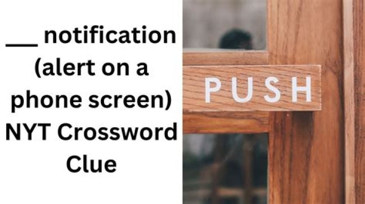 Notification Crossword Clue NYT