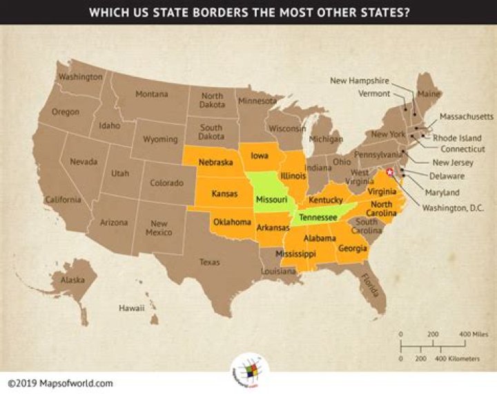 Number of states that border Maine