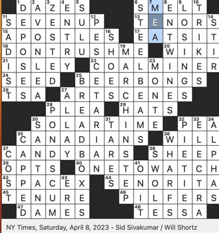 NYT Crossword Answers 04/02/21