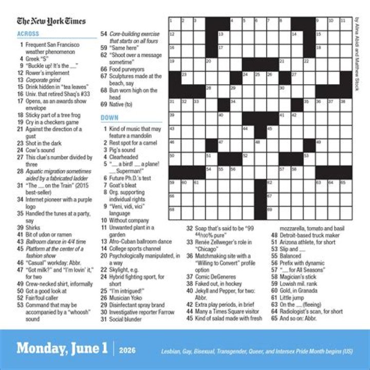 NYT Crossword Answers for January 18 2024