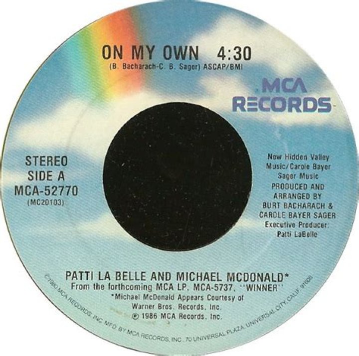 On My ___ (1986 #1 hit from Patti LaBelle and Michael McDonald)