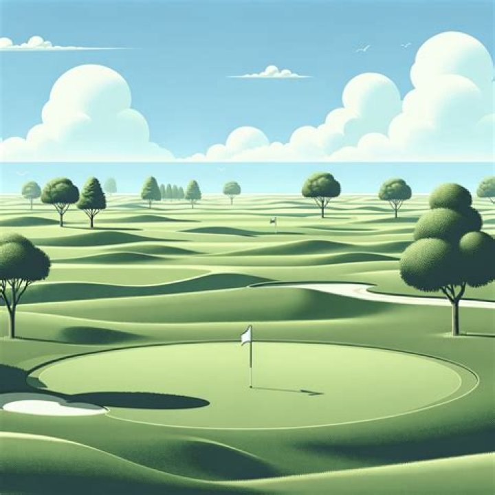 One of 18 on a golf course