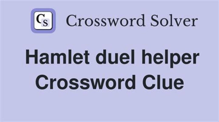 Overseer of Hamlet’s duel with Laertes Crossword Clue
