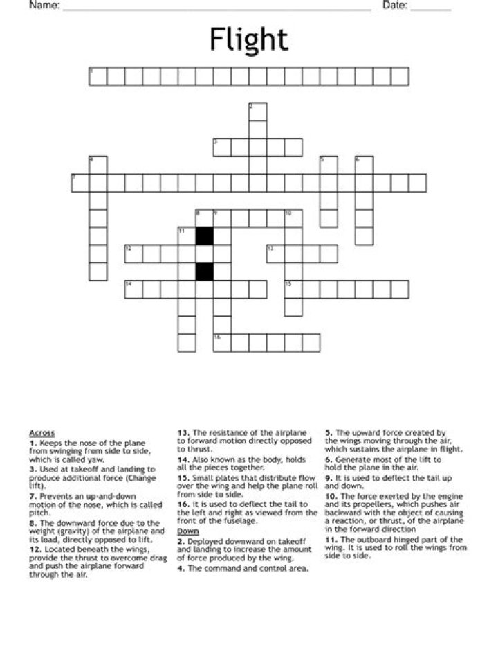 Part of an aircraft wing Crossword Clue