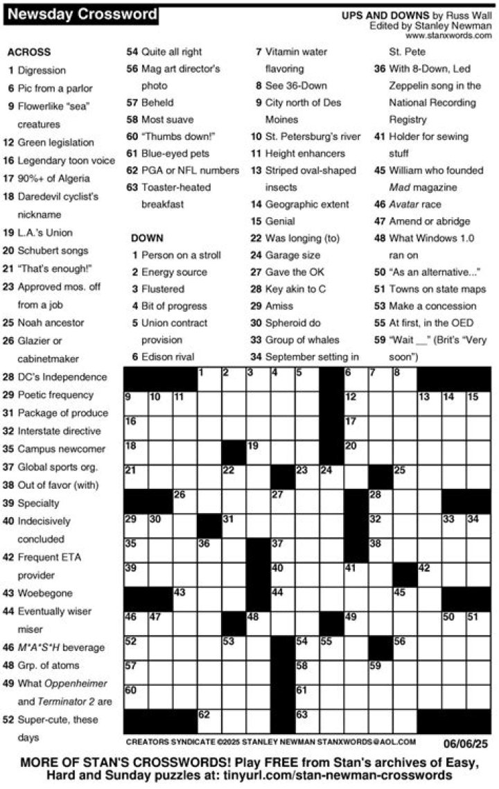 Part of the NATO alphabet Newsday Crossword Clue