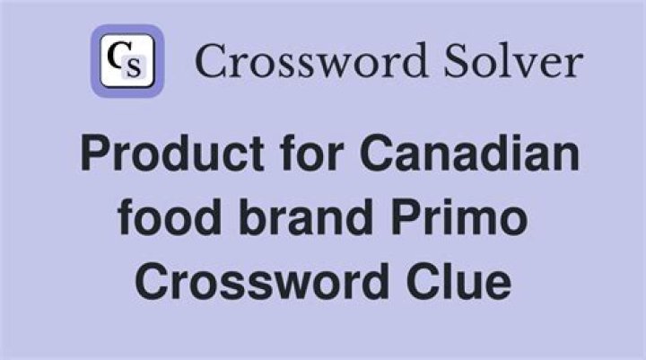 Primo Crossword Clue