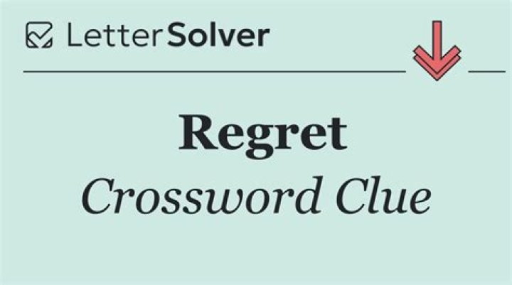 Regret Crossword Clue 3 letters Answer