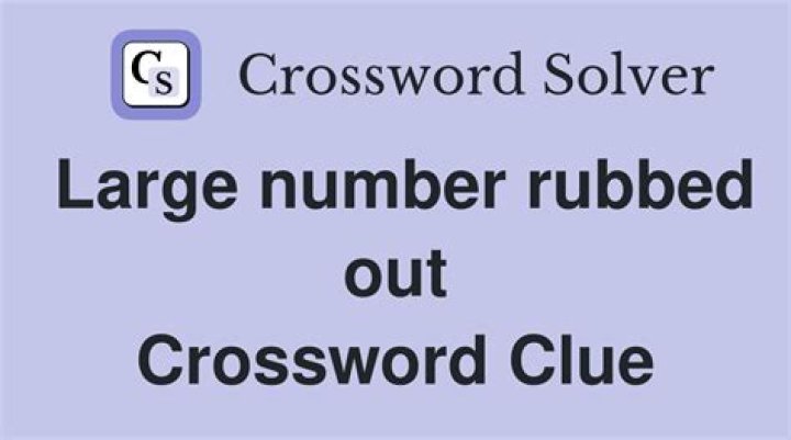 Rubbed out Crossword Clue