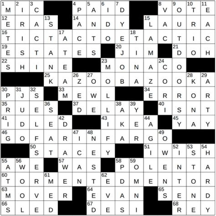 Russian legislature NYT Crossword Puzzle Clue