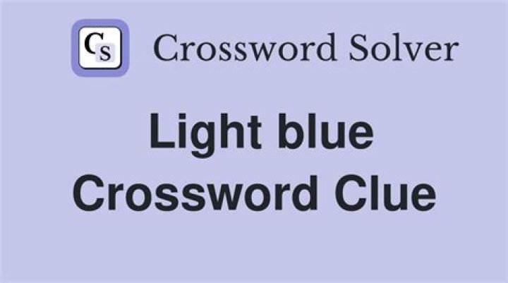 Shade of light blue Crossword Clue NYT