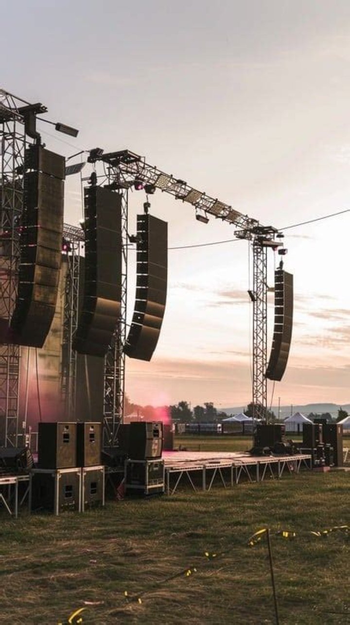 Sound blaster at an outdoor concert