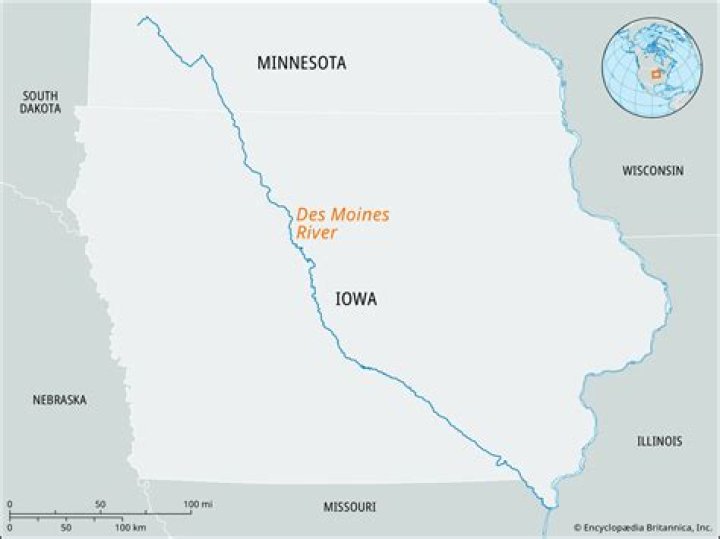 State where Ames and Des Moines are