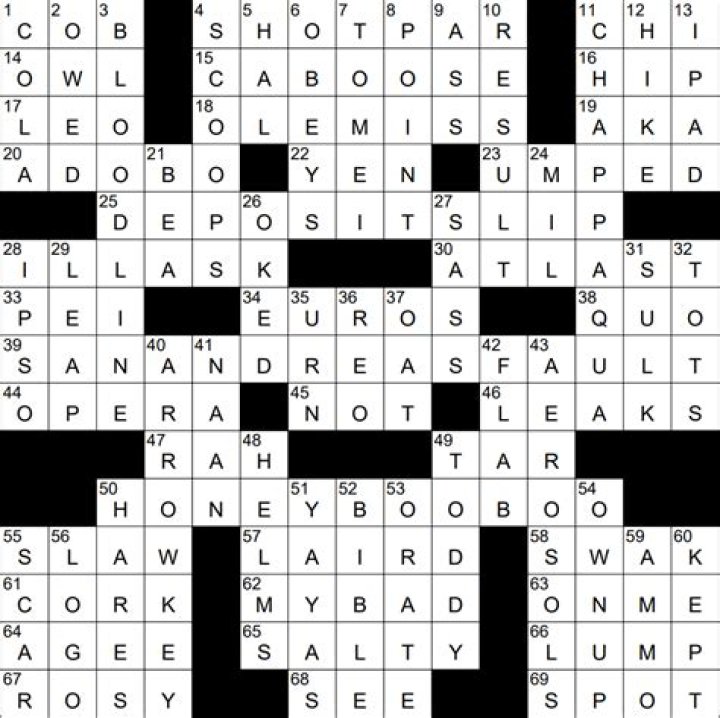 Symbol of wisdom Crossword Clue Wall Street