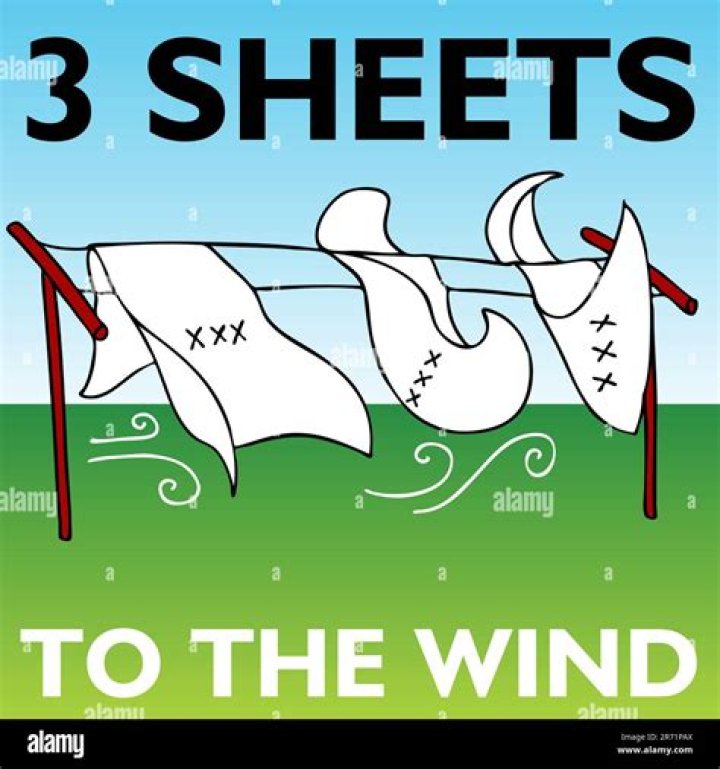 Three sheets to the wind Crossword Clue NYT