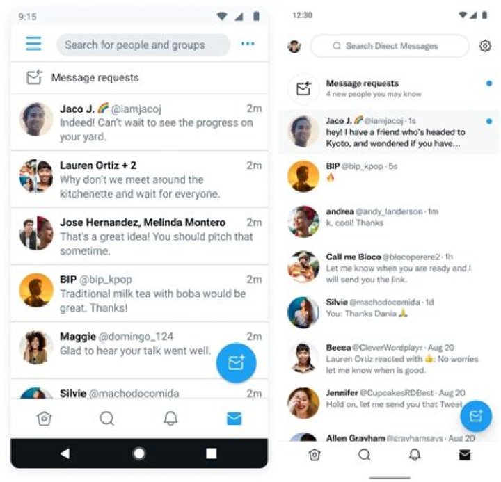 Twitter message