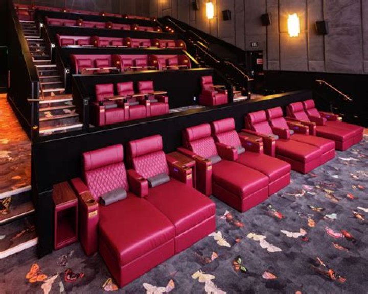 Type of film whose theaters typically have stadium seating