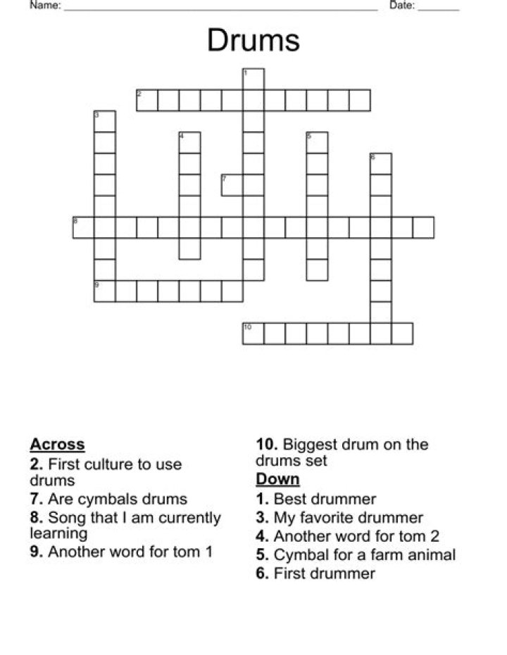 USA Today Barrel-like drums Crossword Puzzle clues and Answers