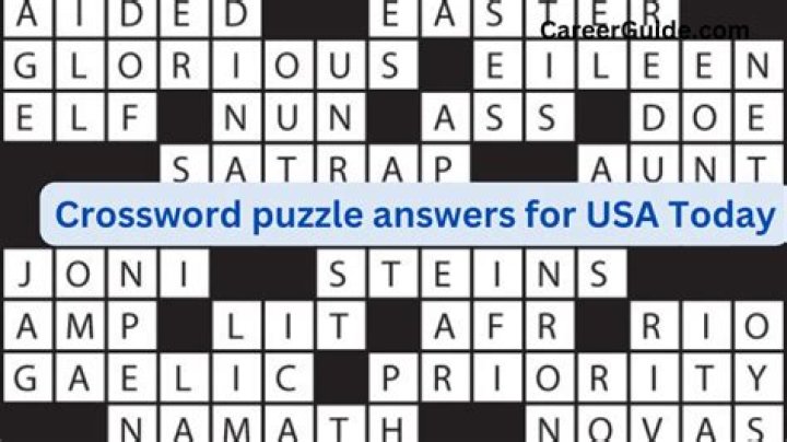 USA Today Crossword Answers for May 10 2023