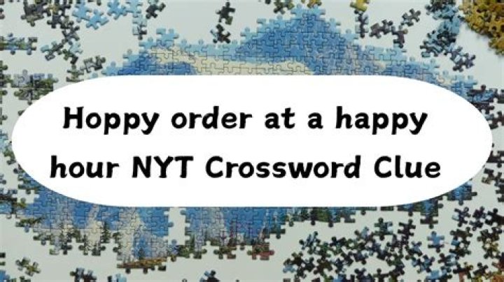 USA Today Hoppy happy hour order Crossword Clue