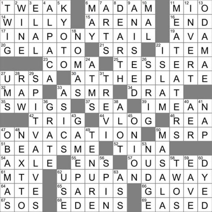 USA Today “The Big Sleep” genre Crossword Clue