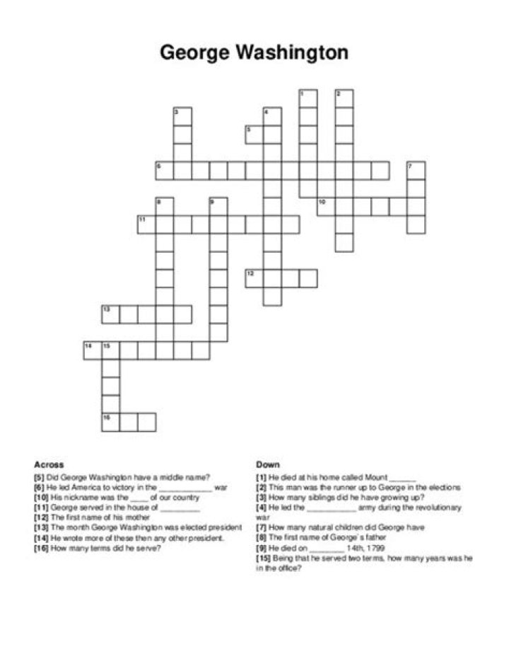Washington’s Kellyanne or George Crossword Clue