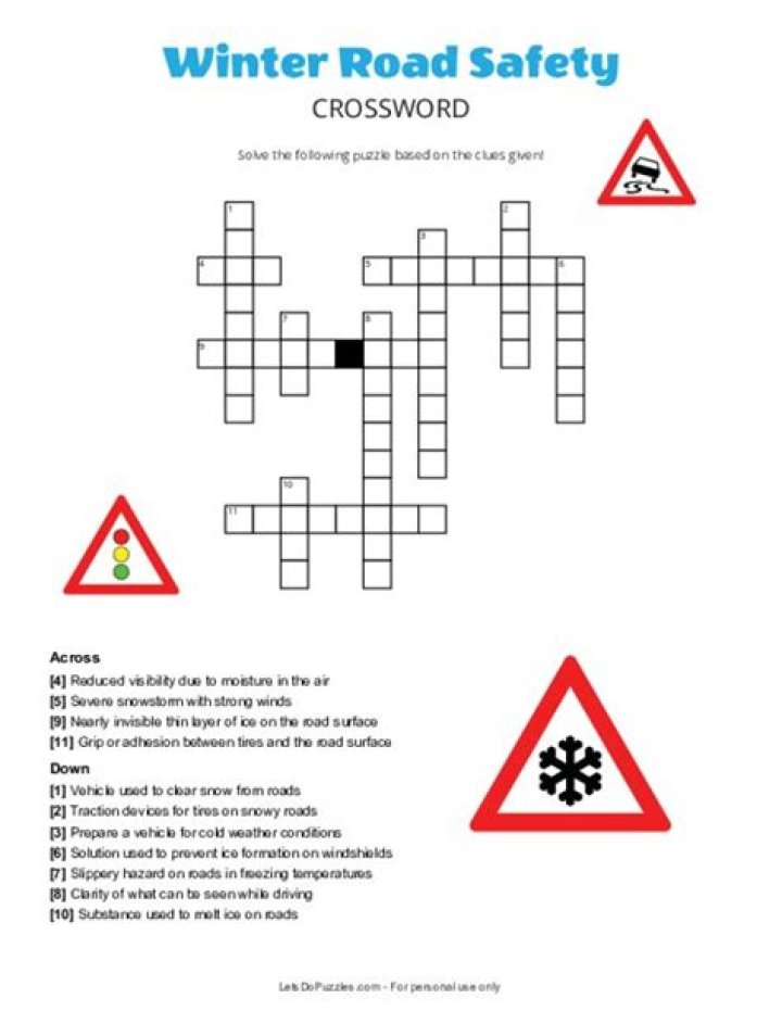 What a bent arrow means, on a road sign Crossword Clue NYT