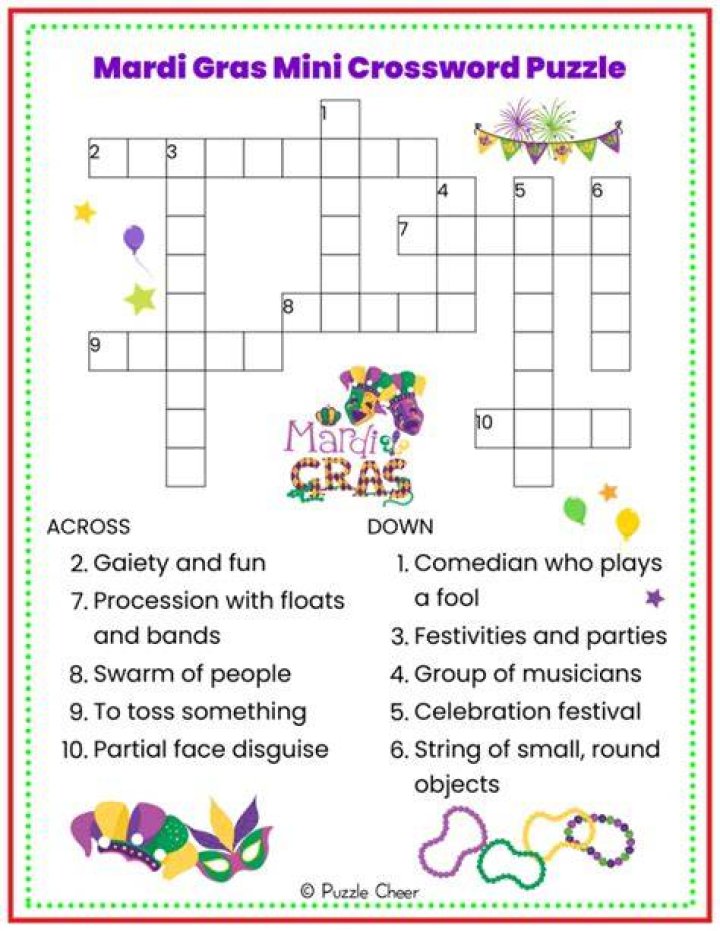 What “Mardi” means in “Mardi Gras”: Abbr. NYT Crossword Clue