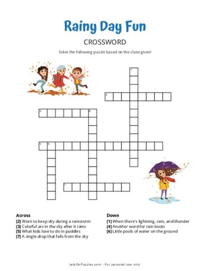Where to save for a rainy day? Crossword Clue LA Times