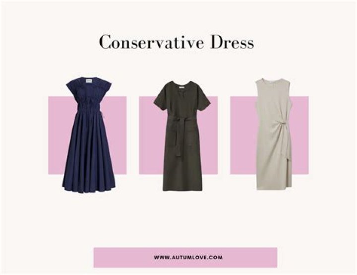 Woman who dresses very conservatively