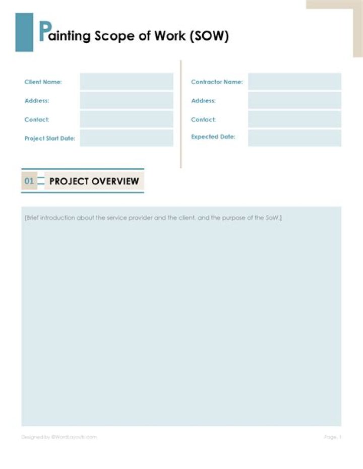 Work of ___ (painting for example)